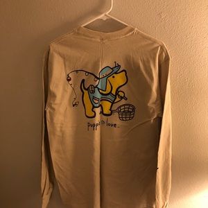Cute puppy shirt. Long sleeve size medium
